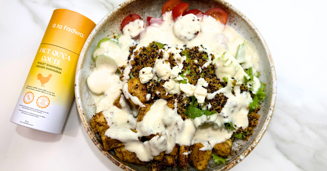 Salade au poulet Shawarma & Quinoa grillé