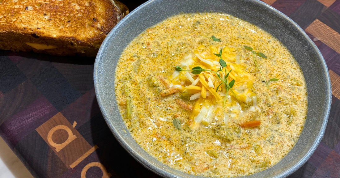 Soupe Crémeuse de Brocoli au Cheddar